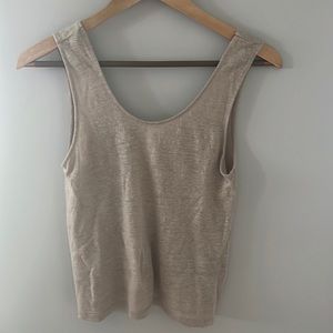 H&M Linen scoop tank